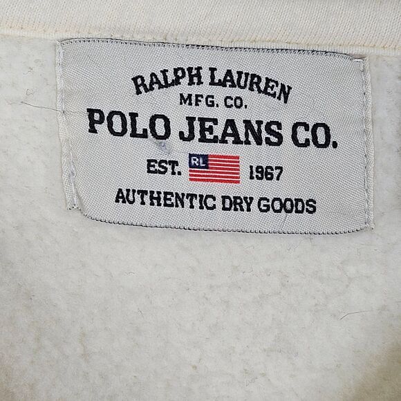 Vintage Polo Ralph Lauren 1/4 Zip Sweatshirt Pullover Mens XL Patches Ribbed - Picture 7 of 12